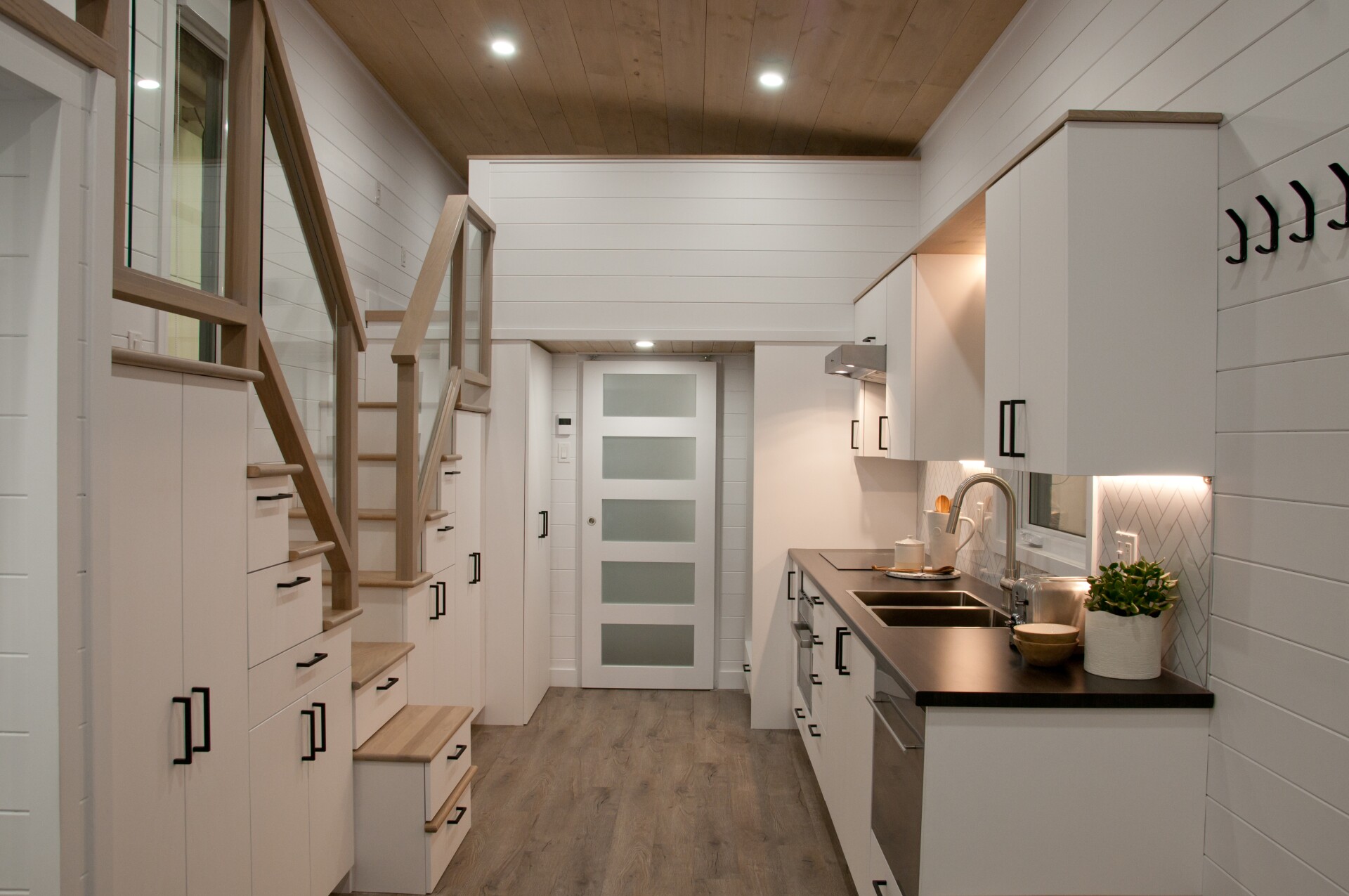 Cold weatherready tiny house is fit for a family of four