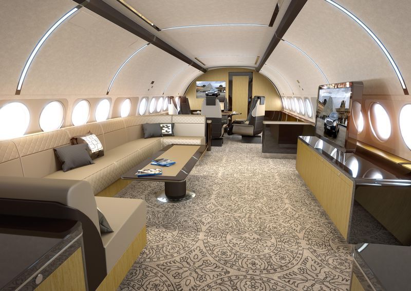 Airbus' ACJ319 "Elegance" cabin is quite attractive itself, but we can see how Pagani has helped raise the bar