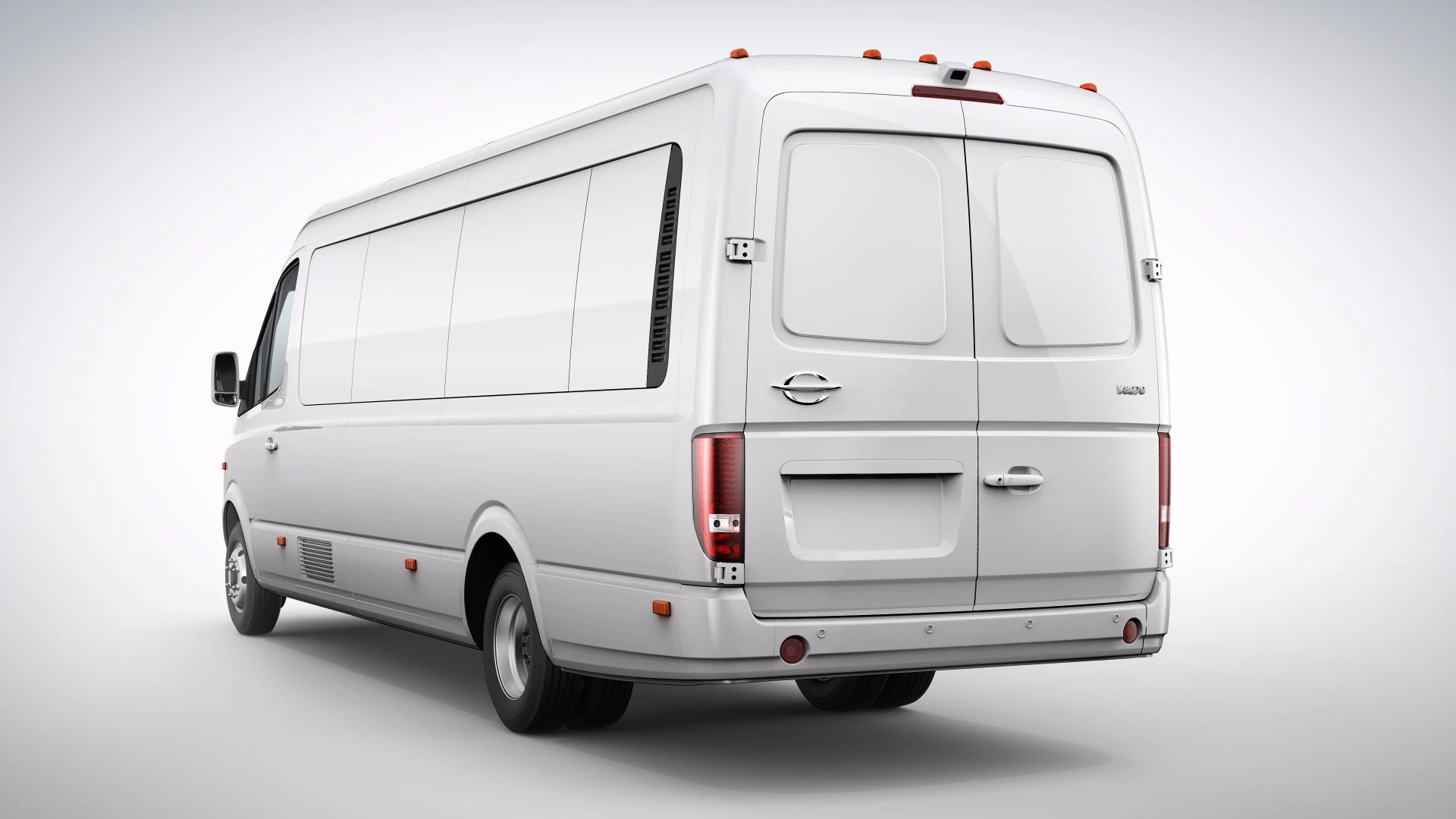 The V8070 is equipped with liquid-cooled wheel motors on the rear axle that produce a combined maximum output of 198 hp (148 kW) and peak torque of 564 lb.ft (764 Nm)