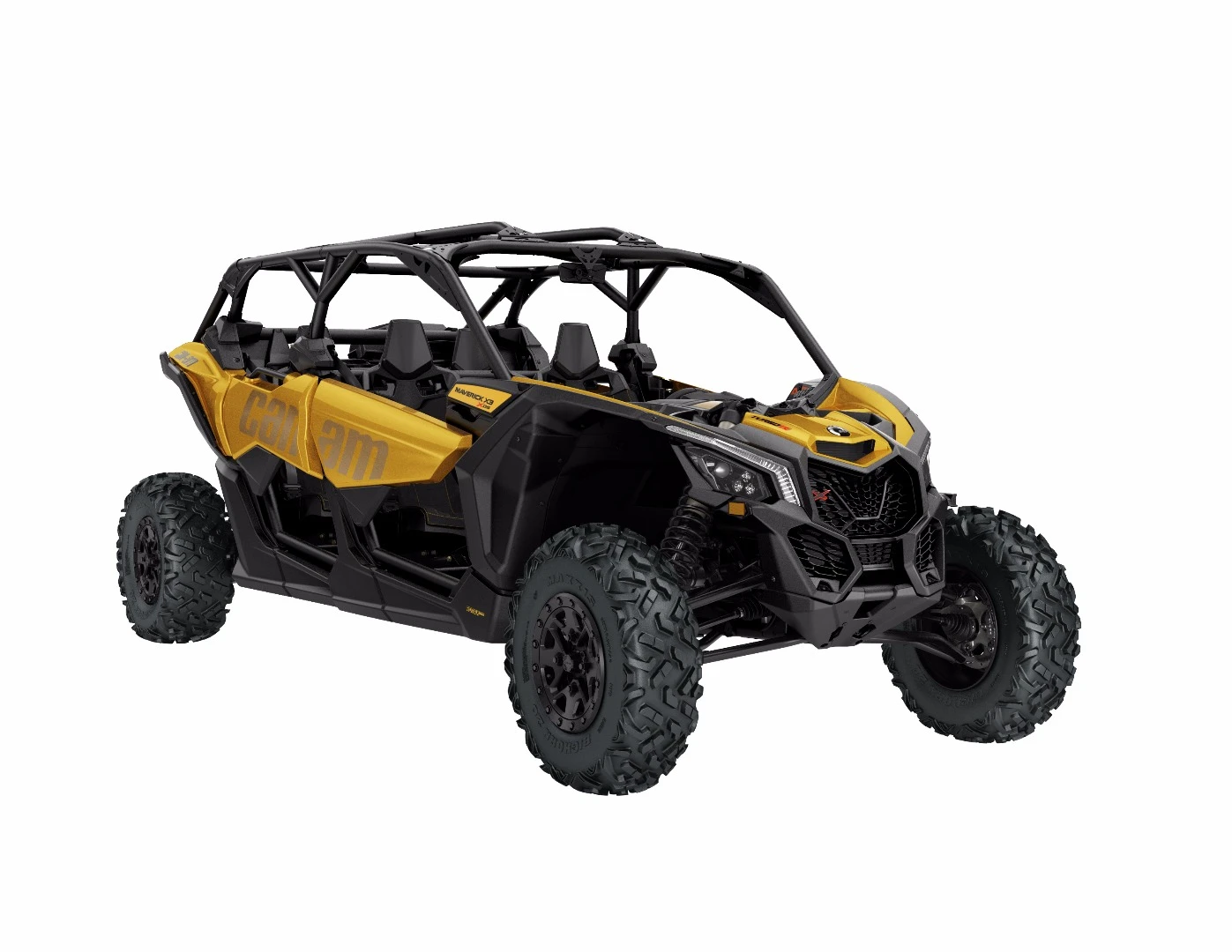 Moving up from the base Maverick X3 Max, the mid-level Maverick X3 Max X ds features upgrades like beadlock wheels with 29-in Maxxis Bighorn 2.0 tires and painted color options