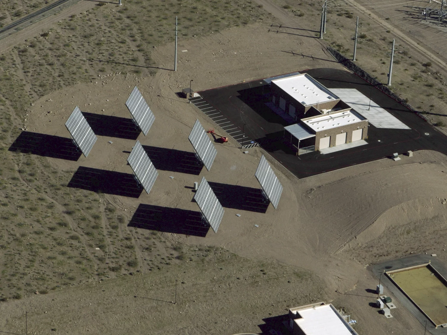 Amonix solar panels at the River Mountains Water Treatment Facility, Nevada