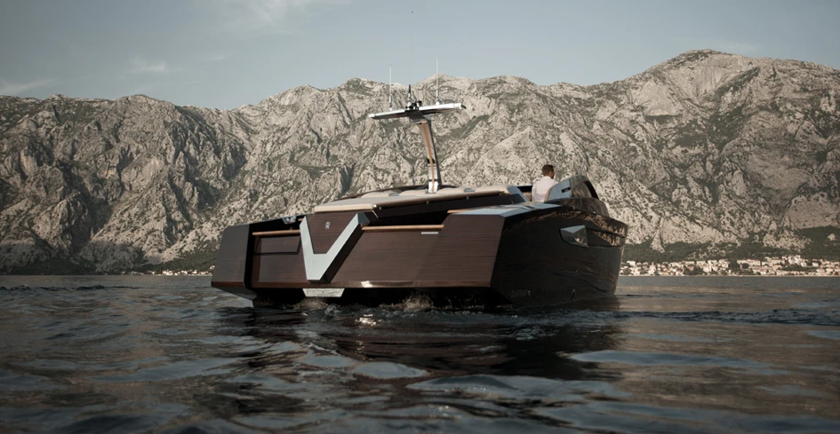 Antagonist is a sleek wooden model that features clean elegant lines, reminiscent of the 60’s and 70’s