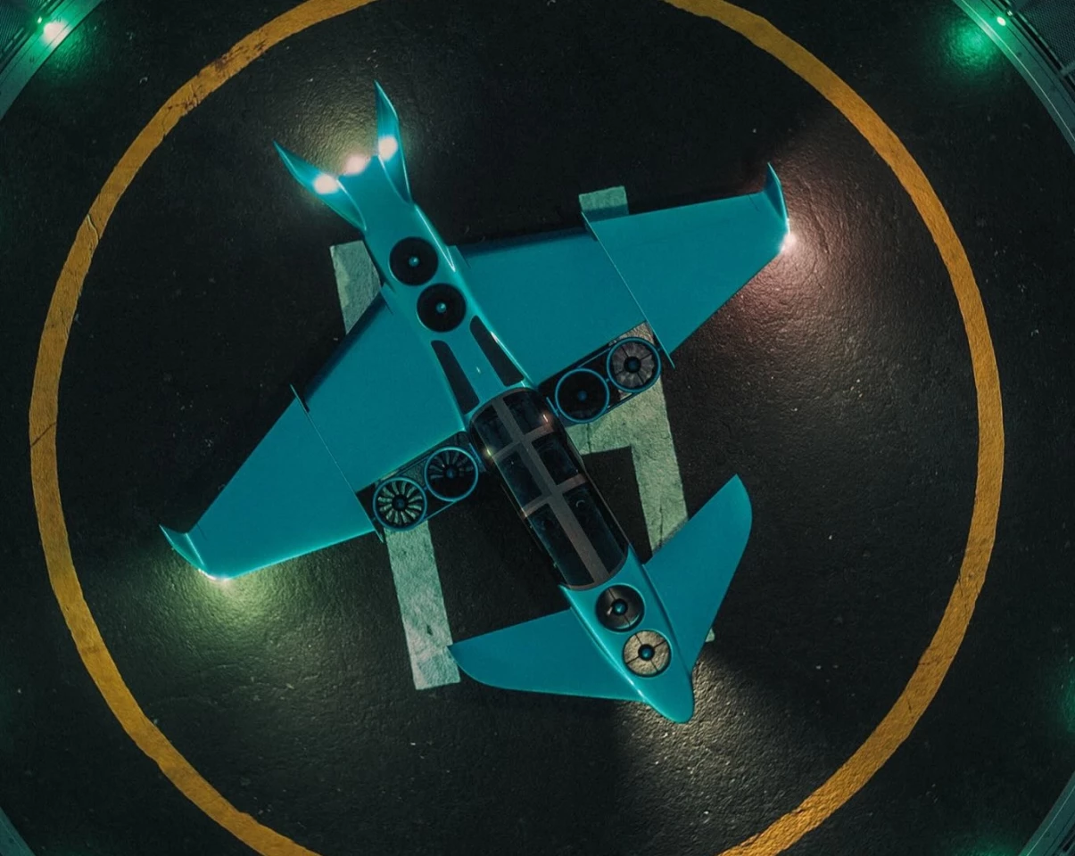 An overhead rendering of the Manta ANN Plus