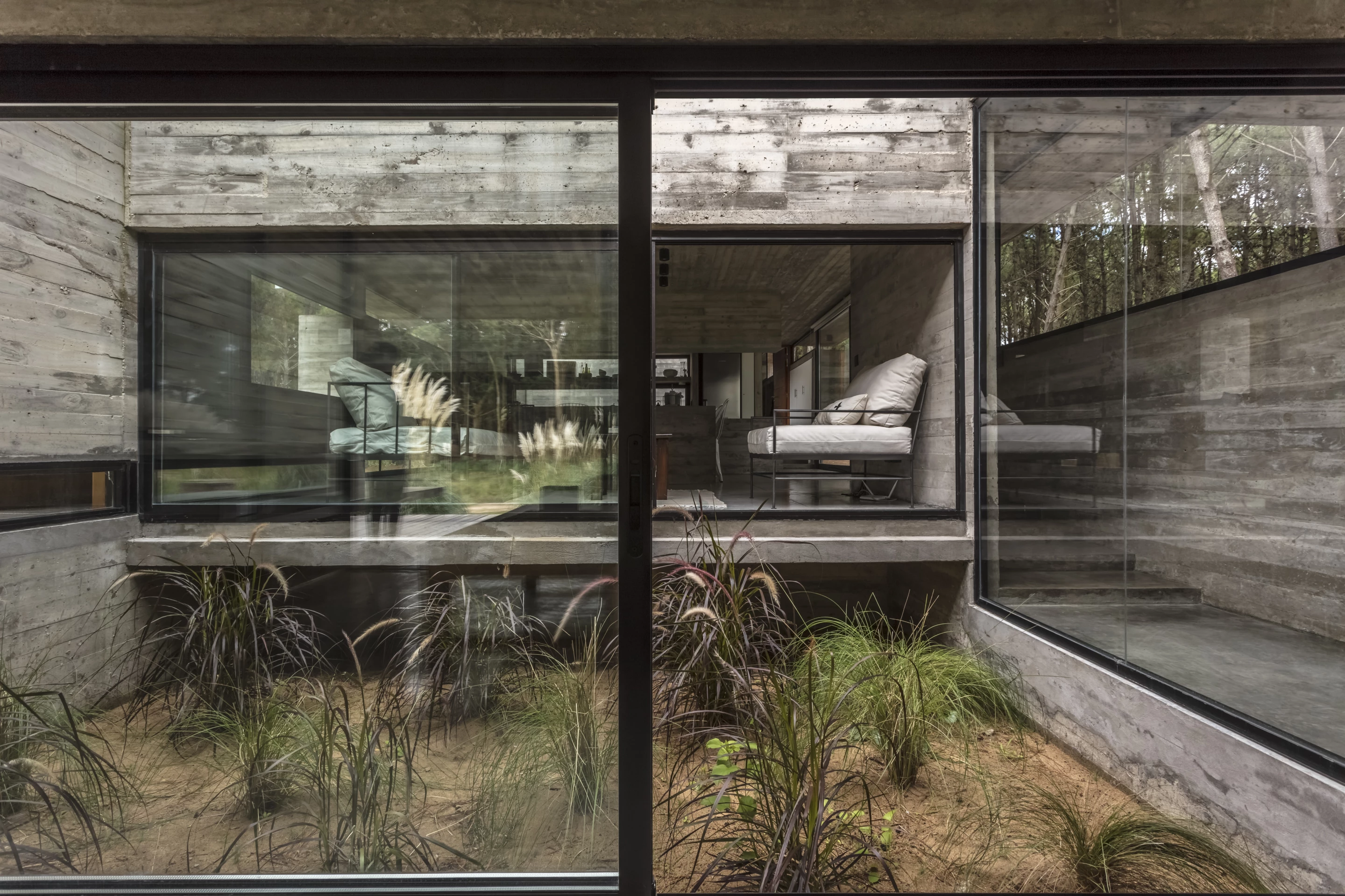 Recently completed by local architecture firm Besonias Almeida, the Forest House is set on Argentina's Costa Esmeralda