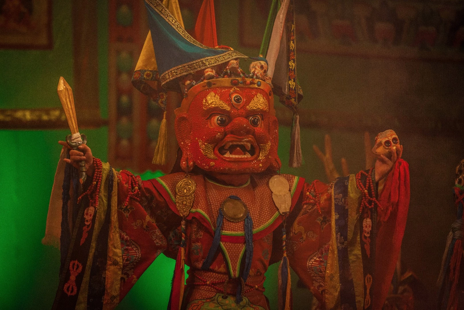 Mongolian National Song and Dance Academic Ensemble, Ulaanbaatar - evil spirit cleansing