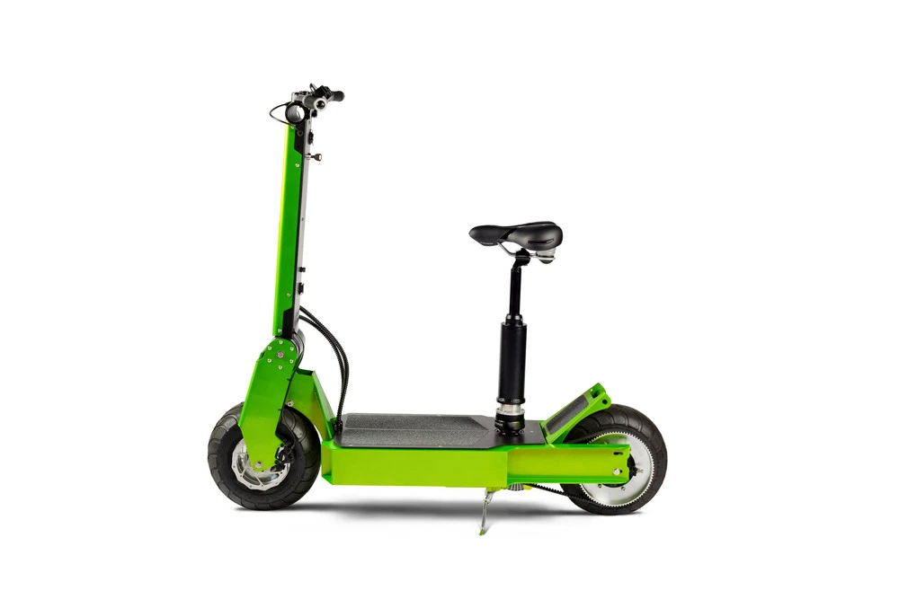 A custom-made seat offers users the choice of standing or sitting