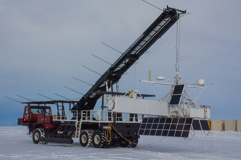 GRIPS being positioned for flight