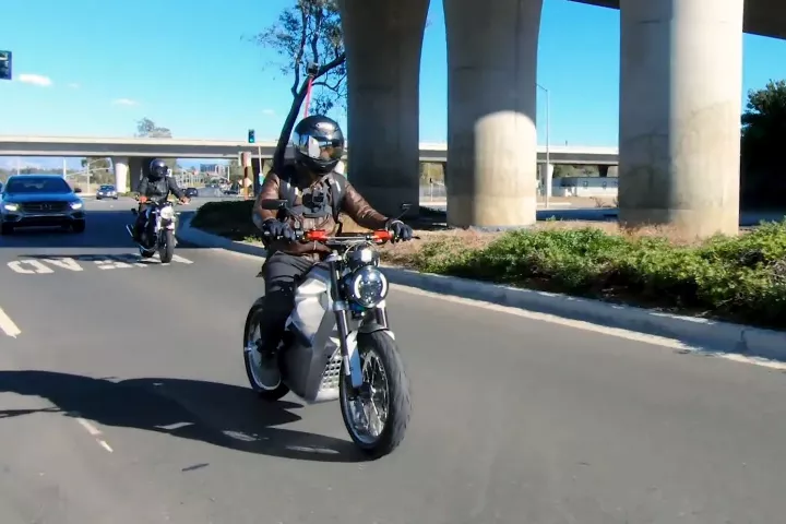 Thanks to a couple of wrong turns and stopping to answer questions about the Metacycle, the test ride took 2.5 hours to complete