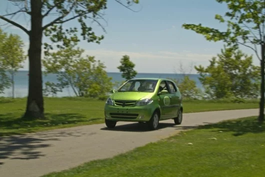 The Maya 300 electric car offers the features of a regular car in a vehicle with zero emissions