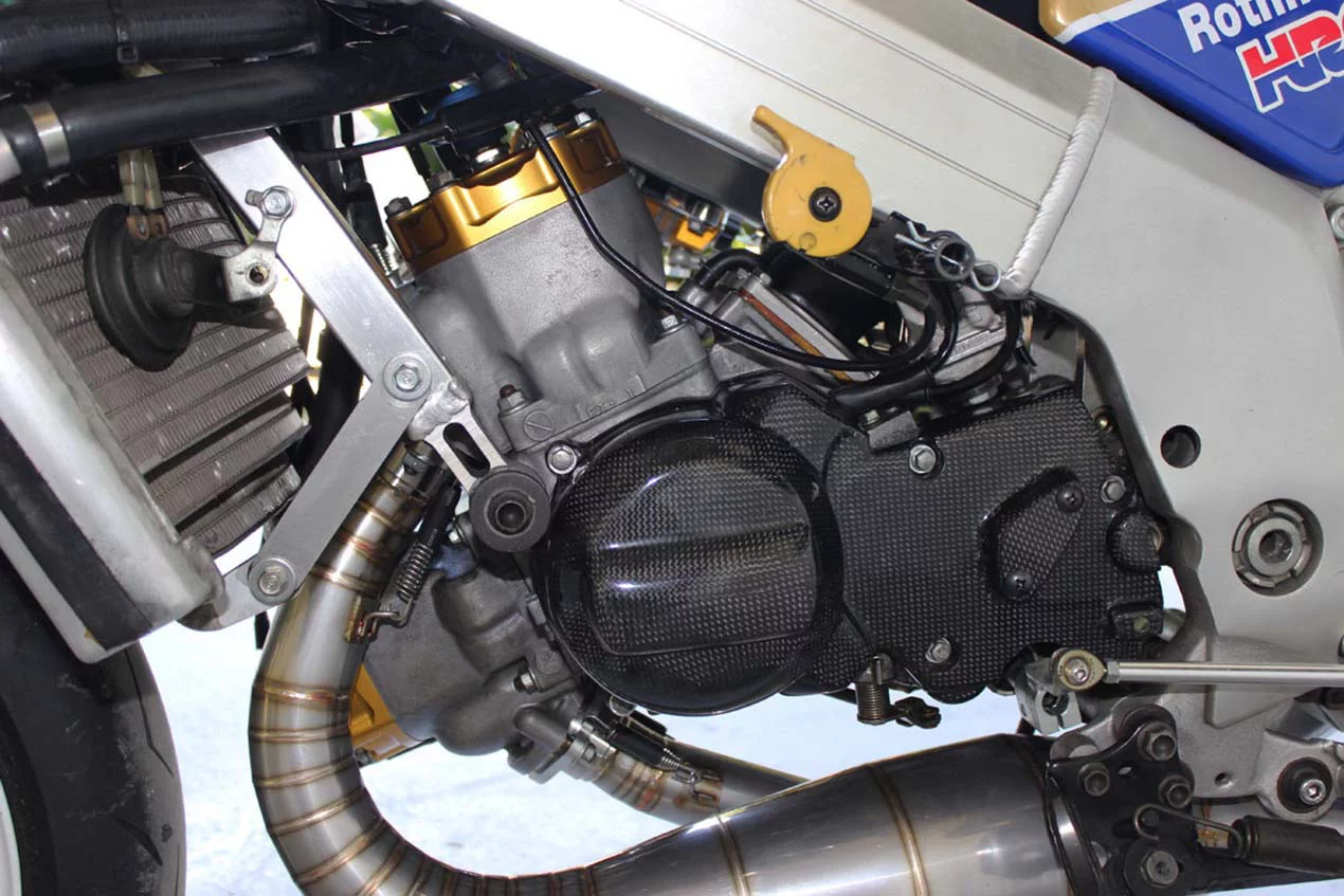 This V2 enjoys a 75 percent horsepower boost