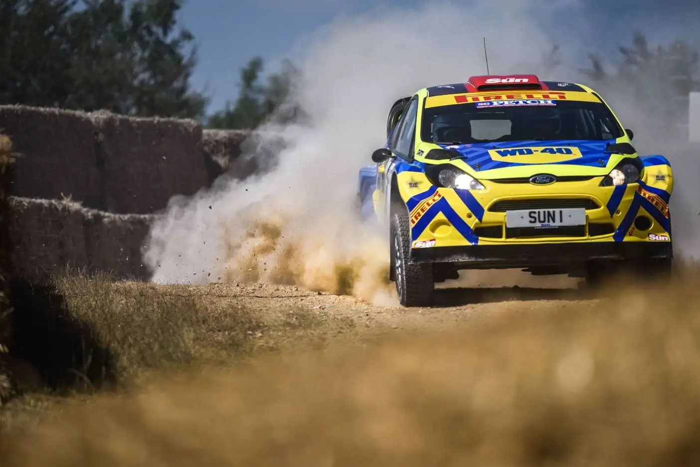 Rally action at the 2018 Goodwood Festival of Speed
