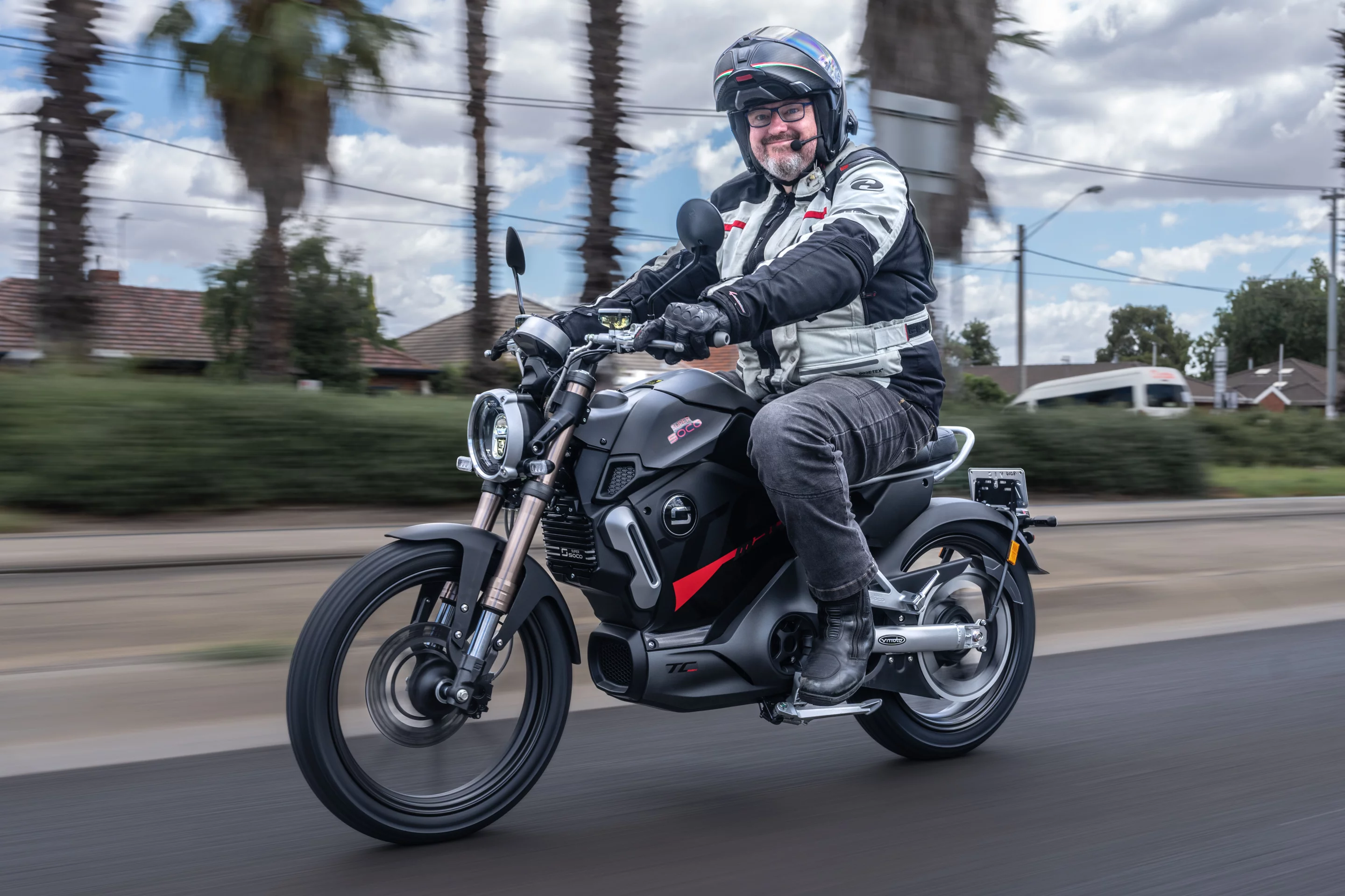 Forgive the dopey grin, it's been a while between test rides!