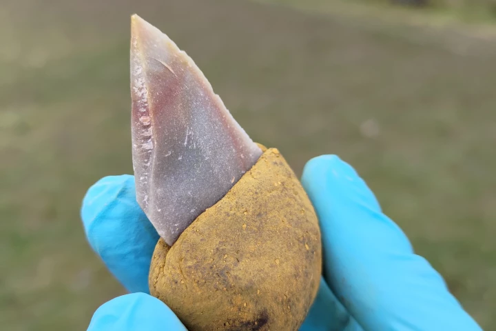 Scientists created their own prehistoric-style tool to test out the ratio of bitumen to ochre used on Neanderthal implements