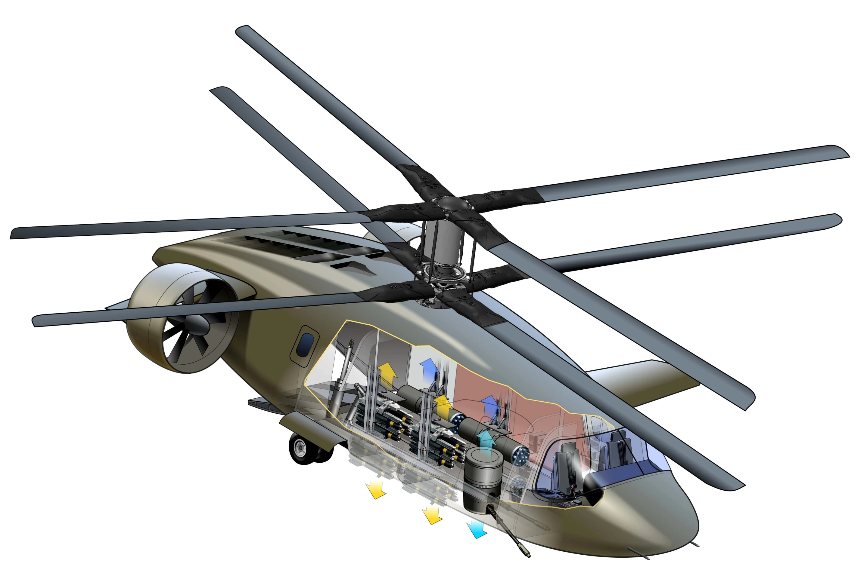 AVX JMR in Attack configuration showing weapons cutaway.