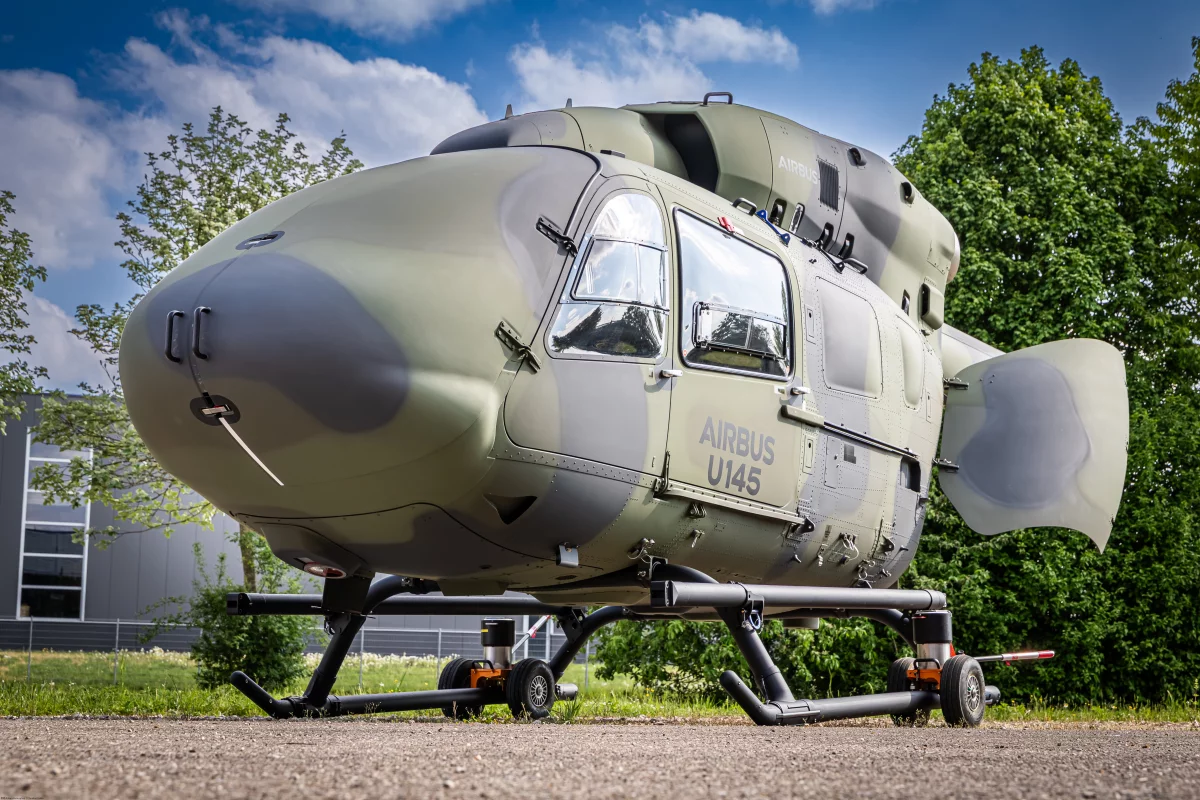 Mockup of the U145 pilotless helicopter
