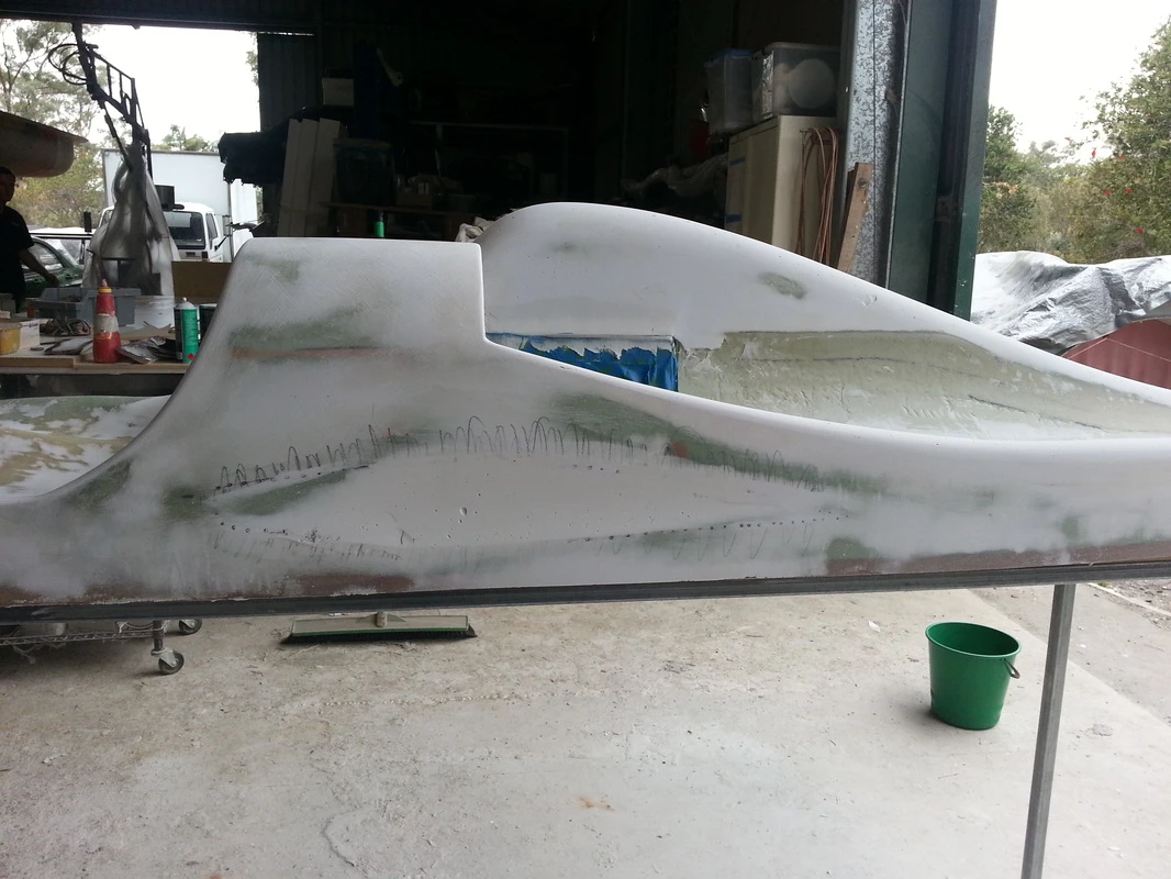 The nose looks part stealth fighter or exaggerated skateboard, but on profile the design is all about being fast and low (Photo: Daz Fellows)