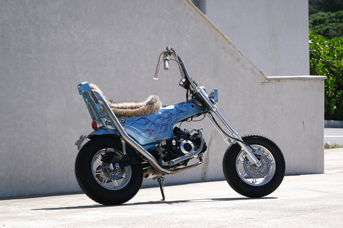 This Honda Dax is basically a pocket-sized hot-rod chopper