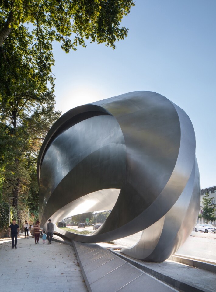 Whether designing a skyscraper or a toilet, Zaha Hadid's design language is recognizable in all her work