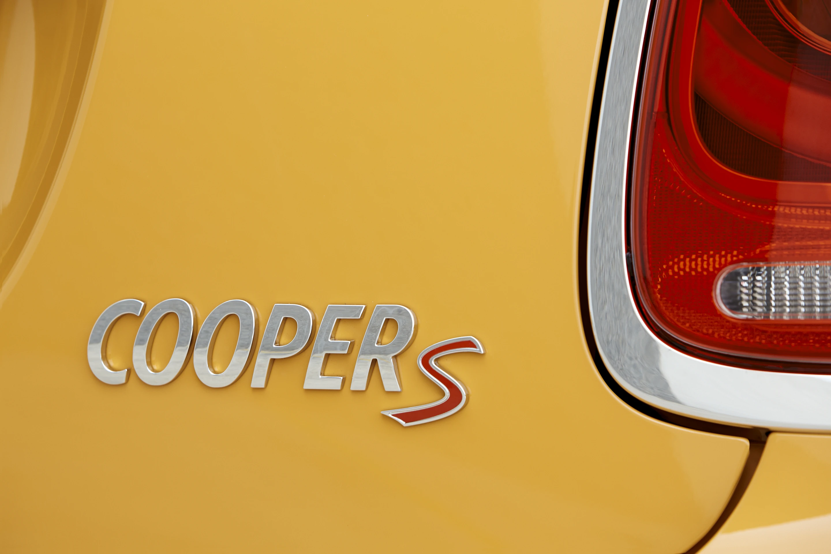 The new Mini Cooper S rear badge