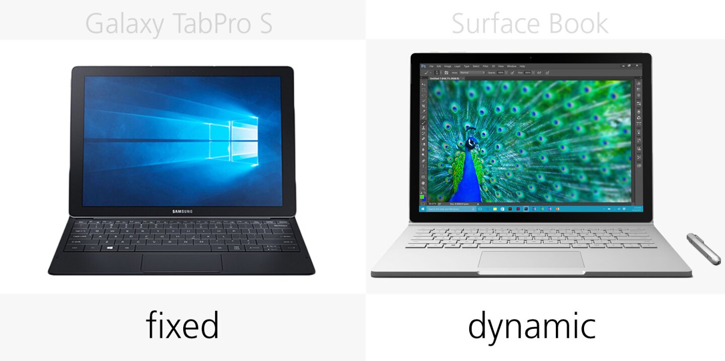 Screen angle positions in laptop mode
