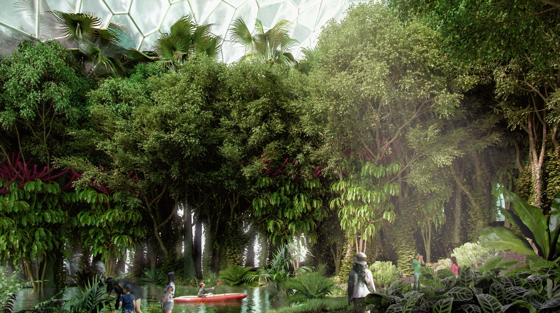 Eden Soestdijk would feature a biodome greenhouse in the grounds of SoestdijkPalace in which visitors would be routed through a variety of artificial landscapes