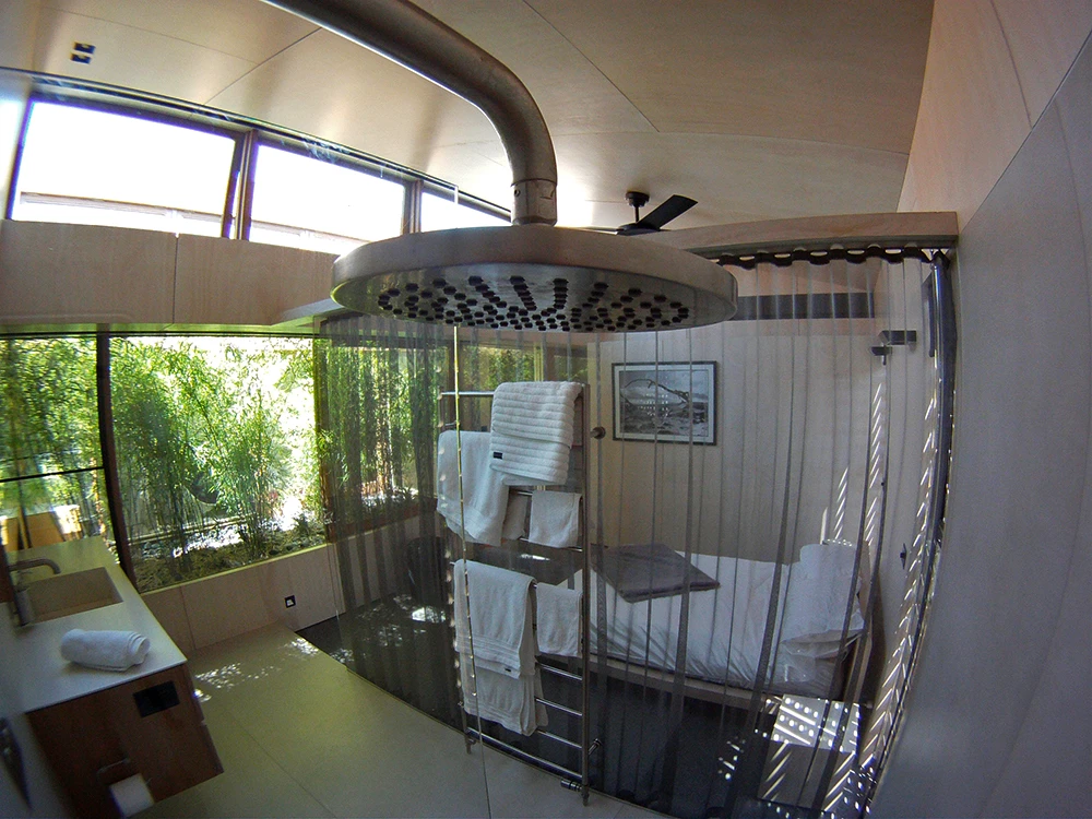 View from within the shower (Photo: Edoardo Campanale for Gizmag)