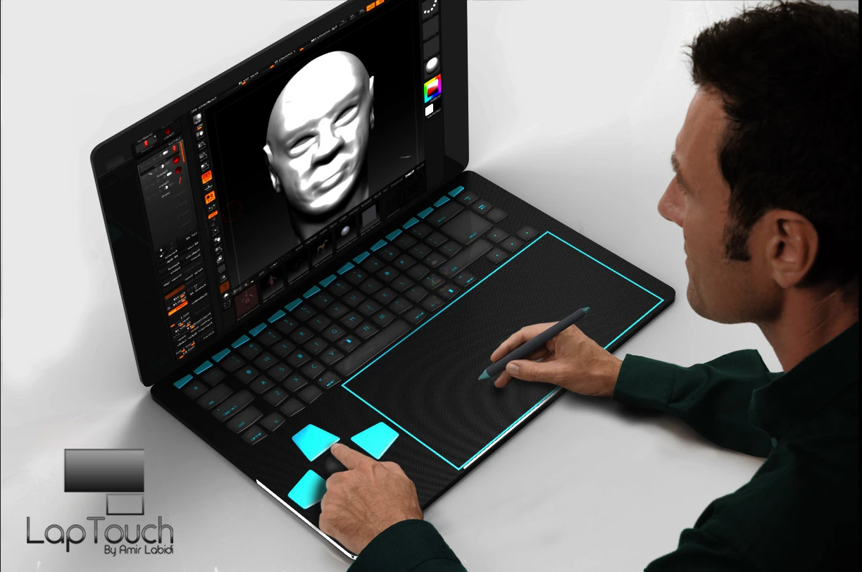 The LapTouch concept is targeted at the creative community (Image: Amir Labidi)