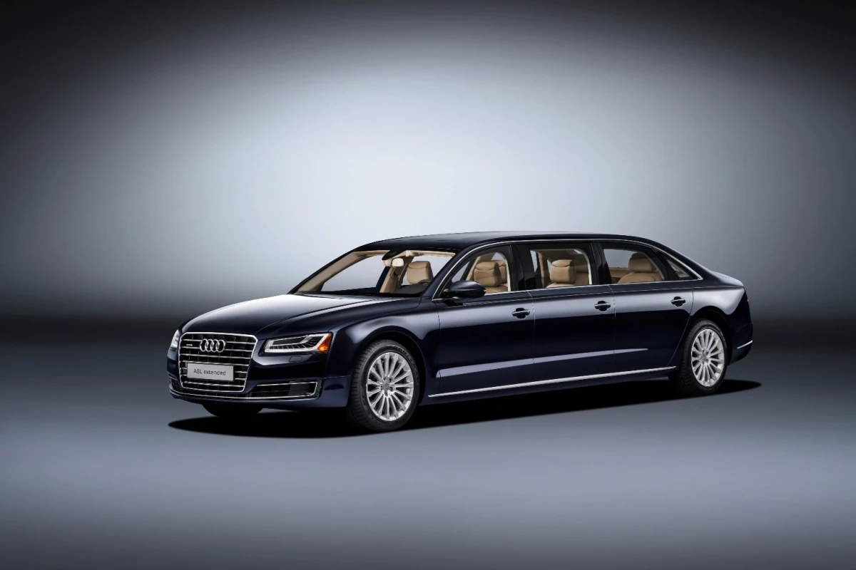 The Audi A8 L extended was built in response to an order from a wealthy European customer