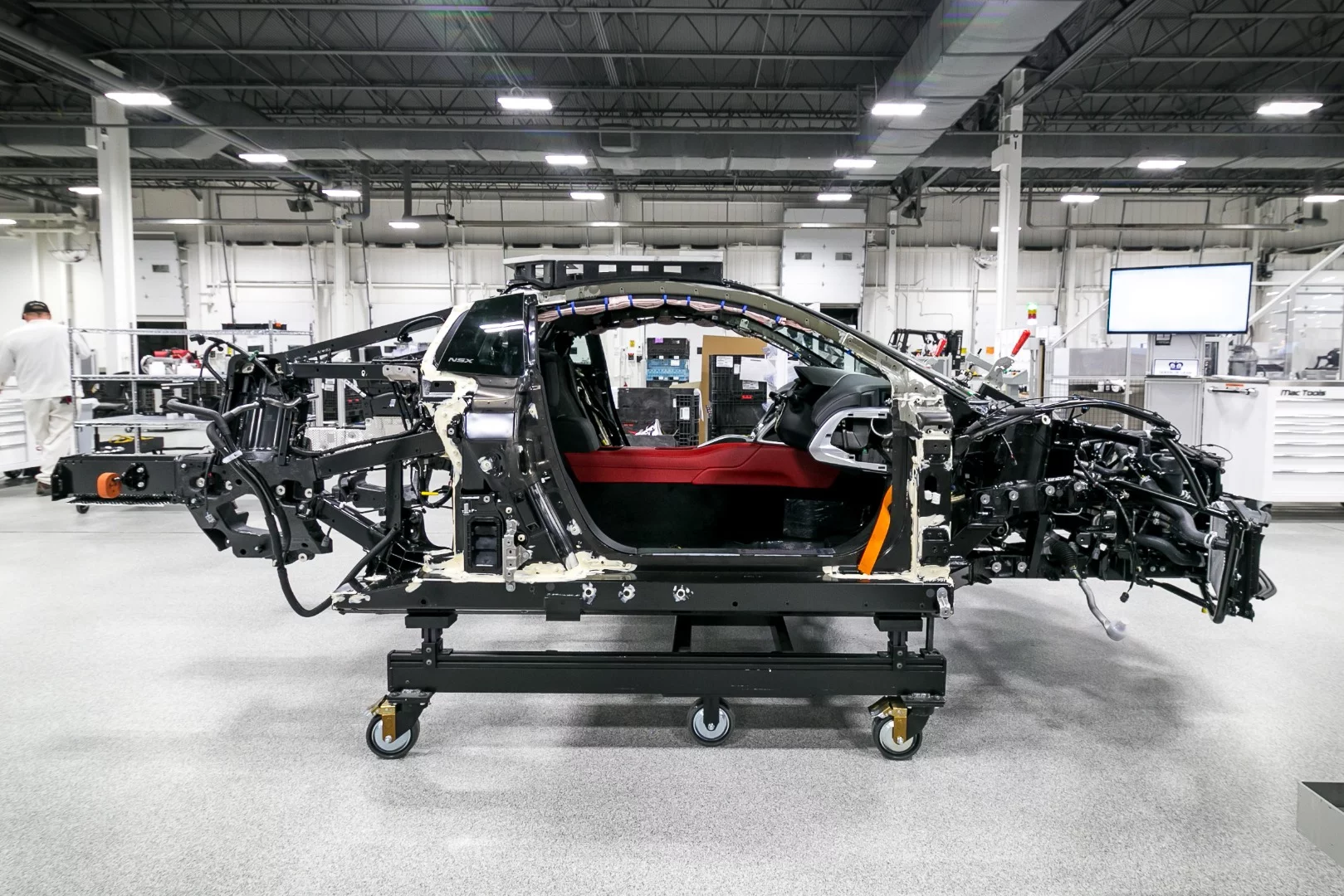 Acura NSX: Console and dash installed, awaiting seats
