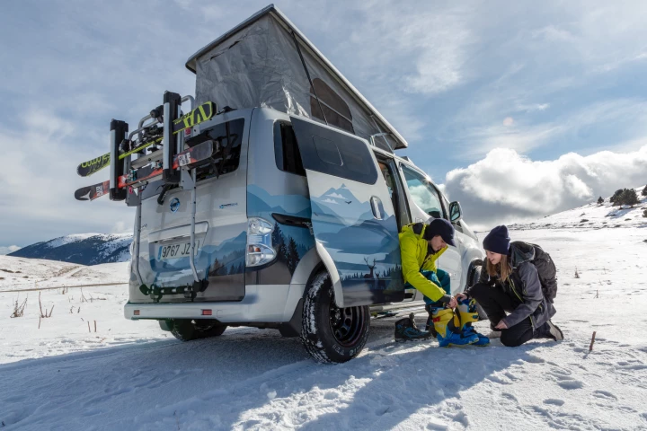 Electric power, a pop-camper conversion and a ruggedized design make for a compelling all-weather camper van