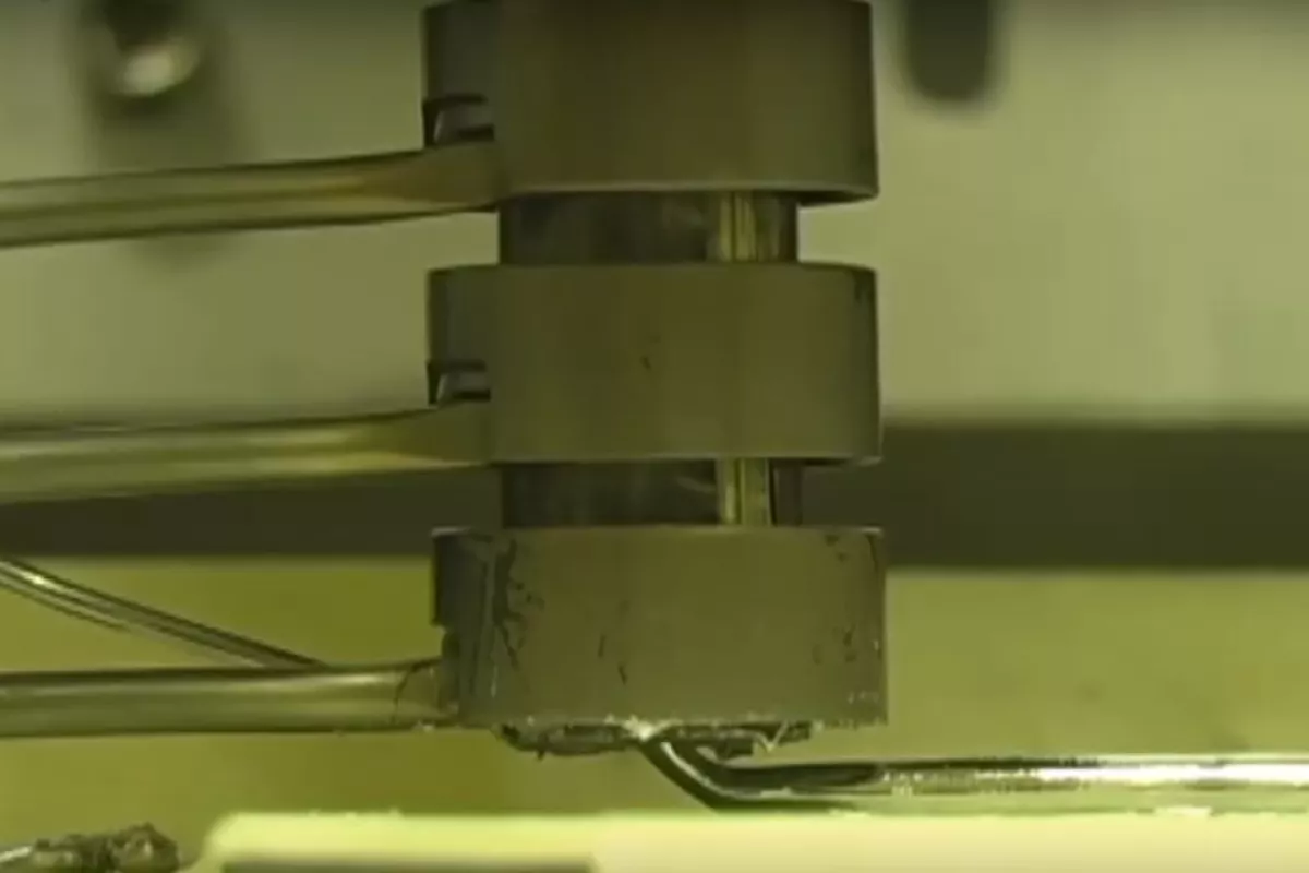 Direct metal writing uses semi-solid heated metals forced through a 3D printer nozzle