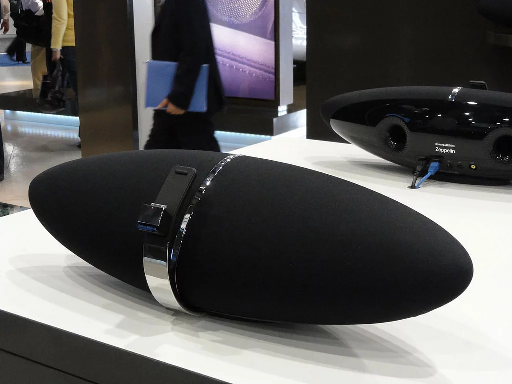 The Zepellin Air on display at the B&W booth at CES