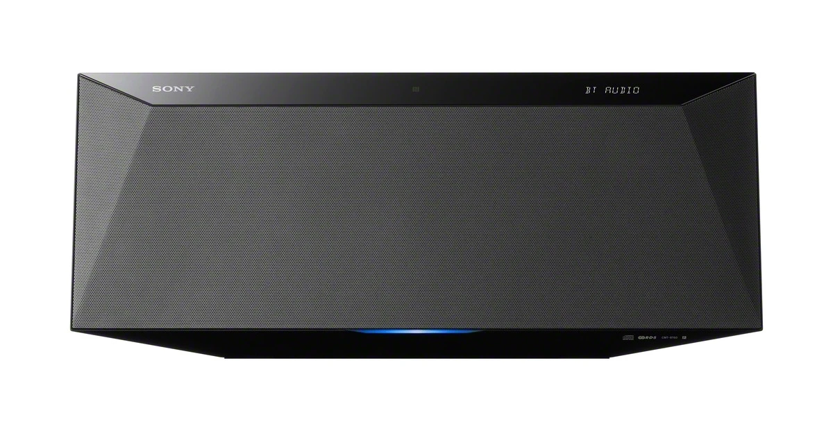 The system features 40 W RMS magnetic fluid speakers and S-Master amplifier for rich, detailed full range sound