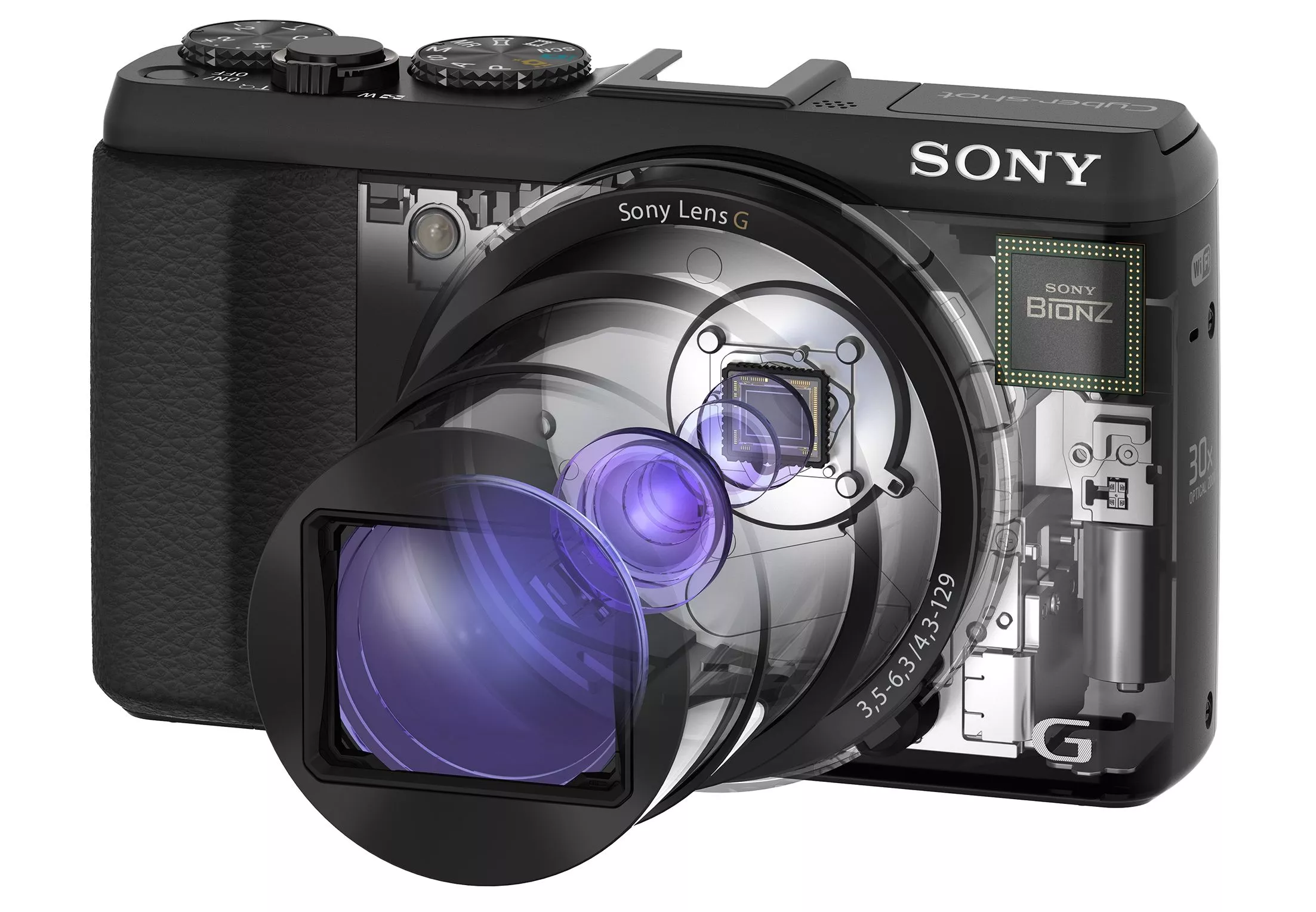 The Cyber-shot HX50V features a 30x zoom Carl Zeiss lens, 20.4-megapixel CMOS sensor and BIONZ image processor
