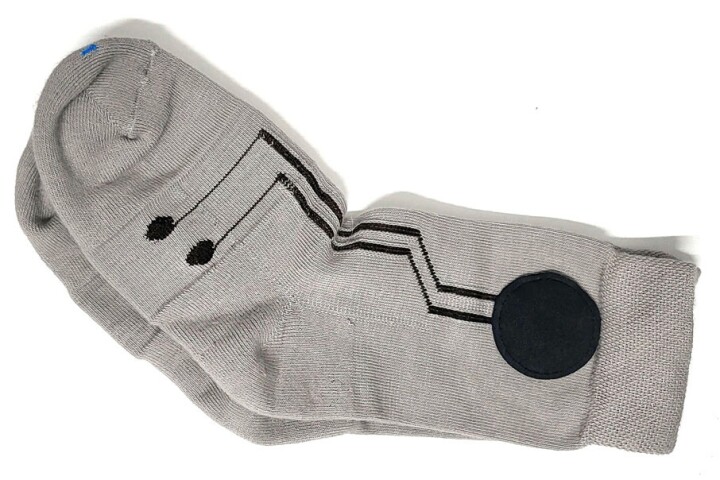 A pair of the SmartSocks, which could also be used to monitor people with non-verbal autism