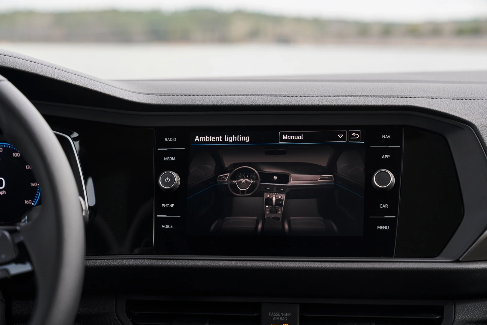 The newly-integrated infotainment screens are far more usable in the 2019 Jetta