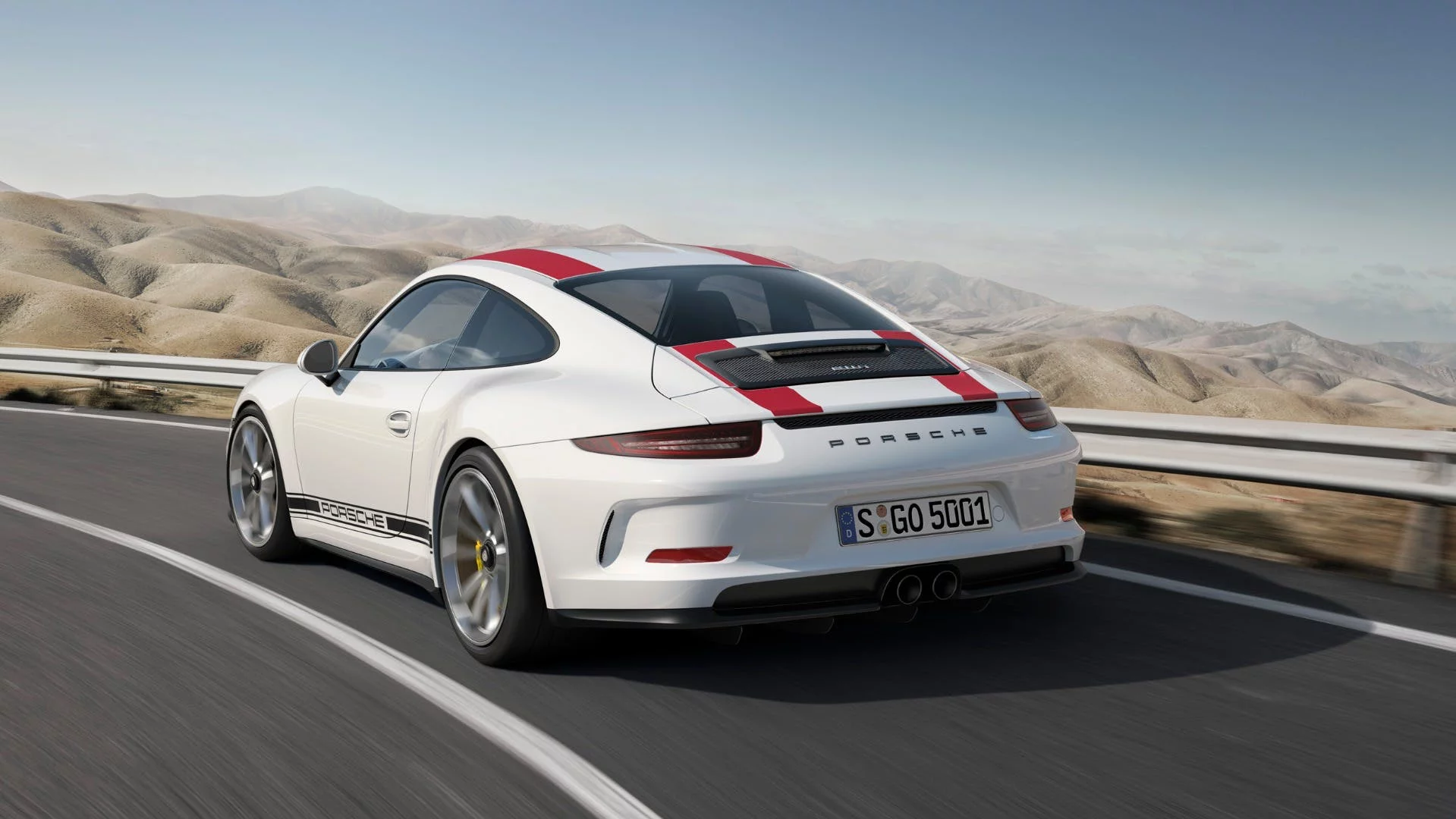With no wings or scoops, the 911 R is much sleeker than the GT3 RS with which it shares its underpinnings