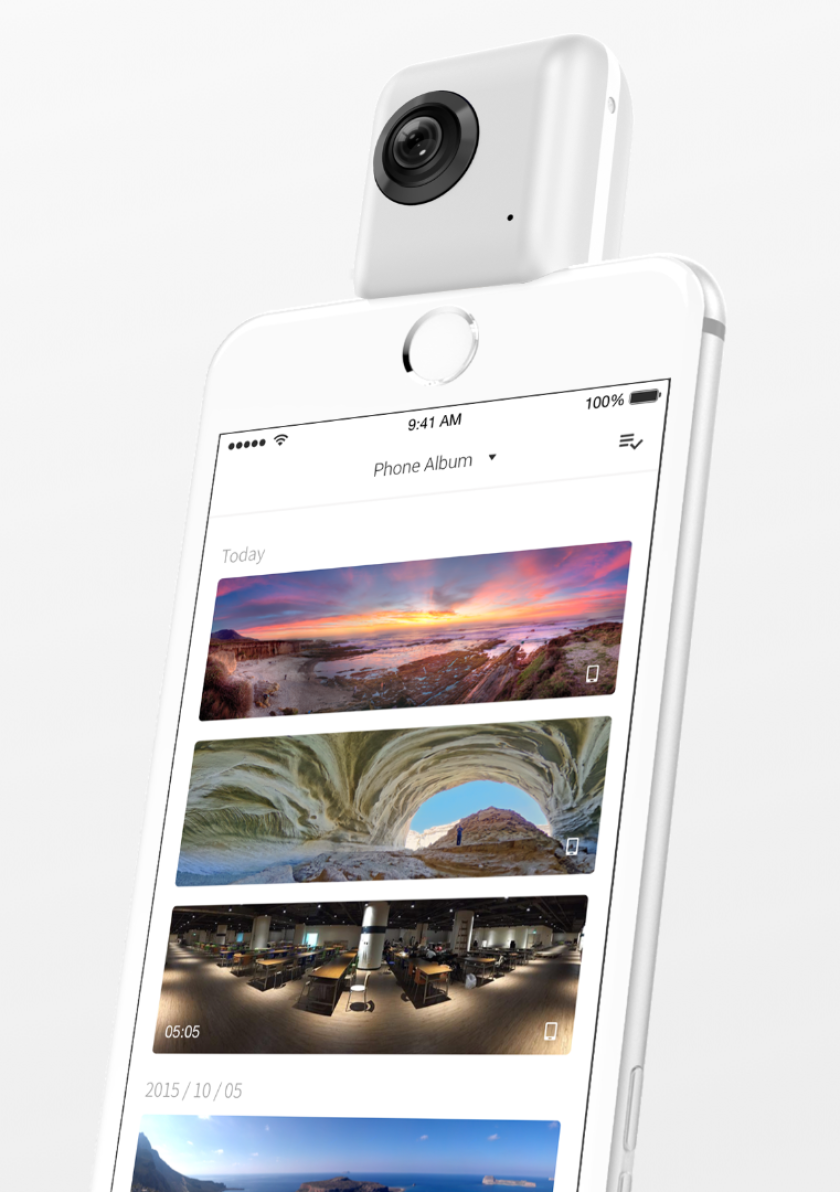 Insta360 Nano: clips to the back of your iPhone using a Lightning connector