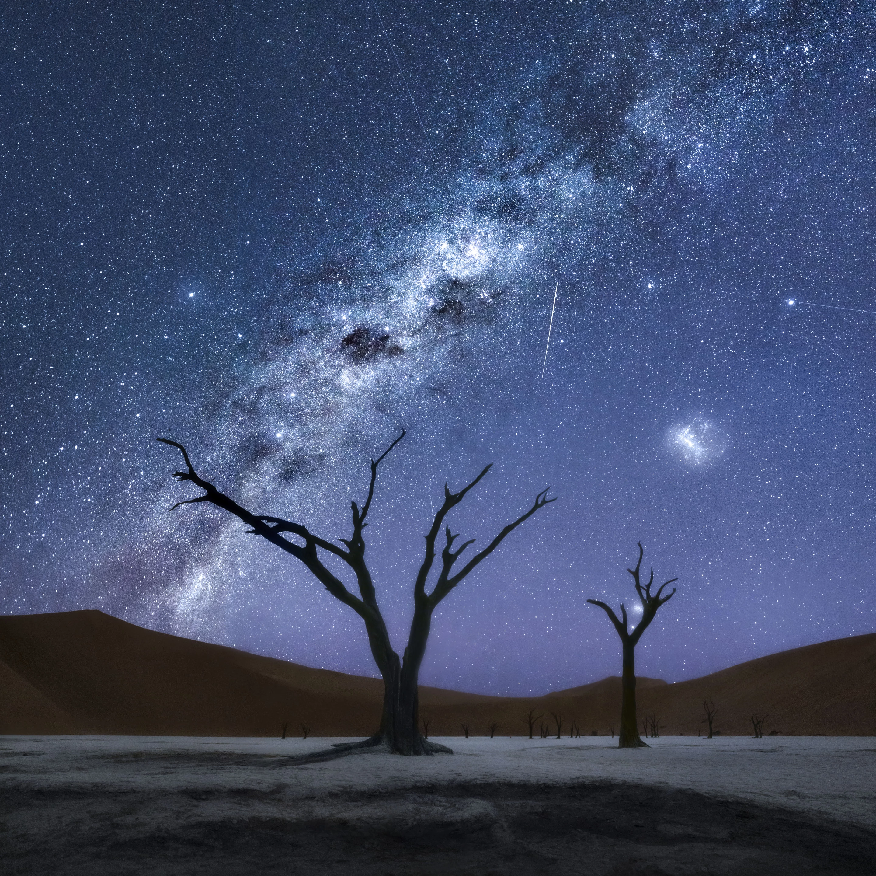 3rd Place, Landscape Photographer of the Year. 'Nocturnal Souls,' Deadvlei, Namib-Naukluft National Park, Namibia