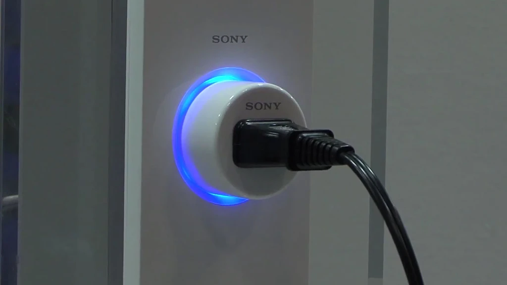 Sony's Authenticated Power Outlet system currently consists of a plug and outlet that communicate wirelessly