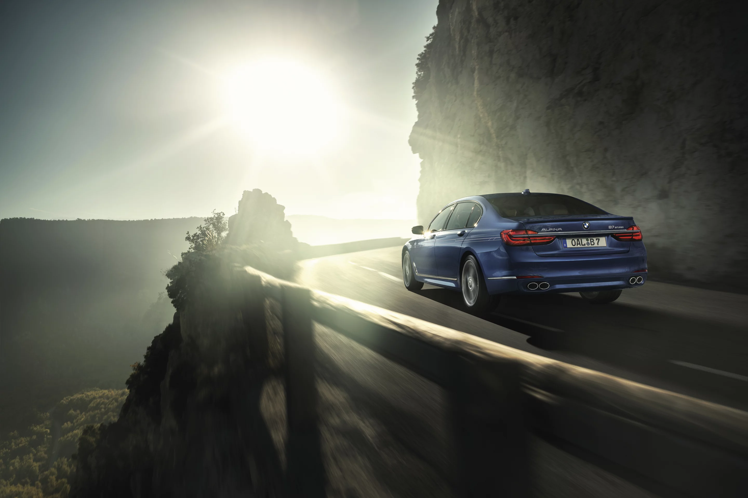 Alpina has fitted a subtle bodykit and wheels, but there's not much to differentiate between the standard 7 Series and the B7 if you're not a trainspotter