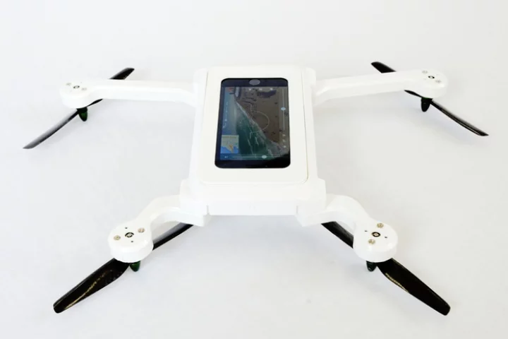 The PhoneDrone uses your smartphone as its brains