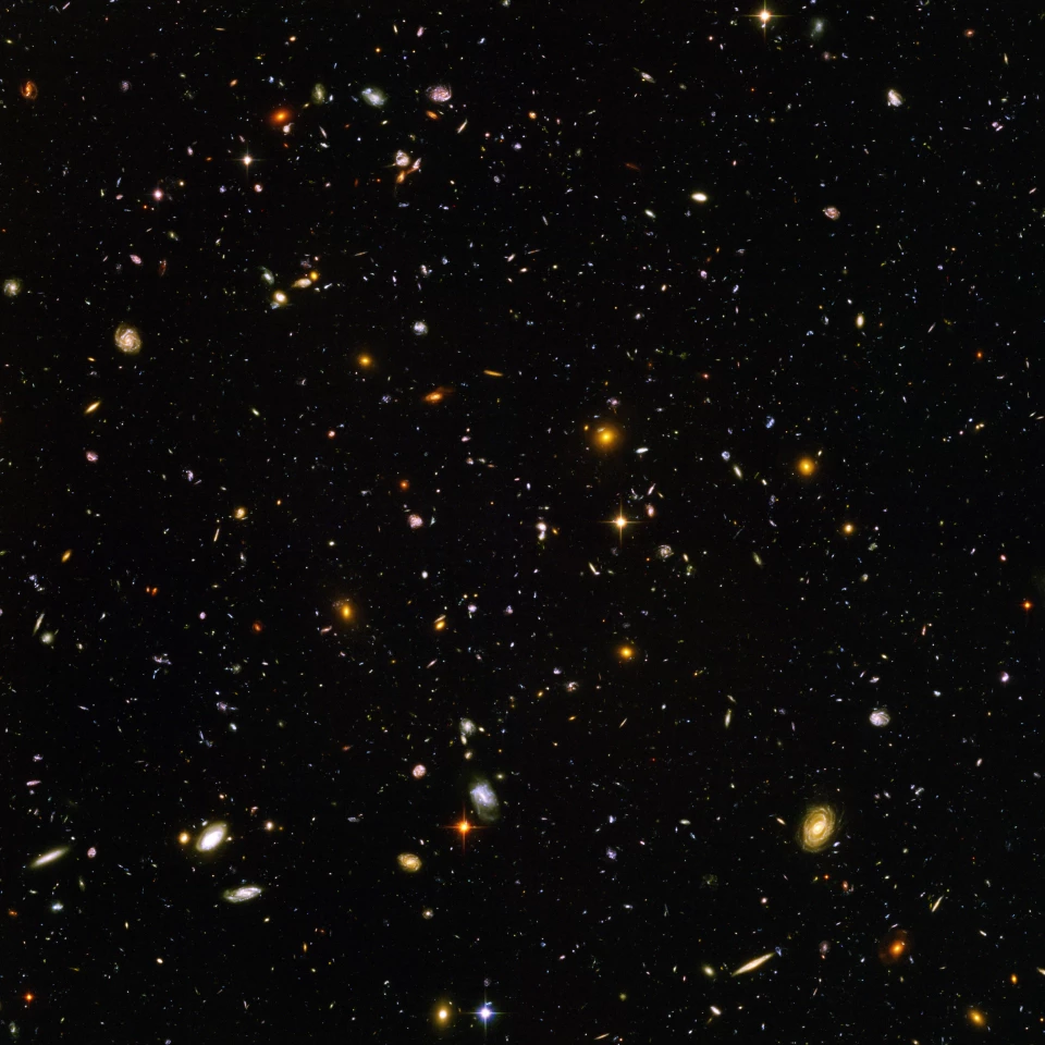 Hubble's sensitive instruments are designed to capture images such as the Hubble Ultra-Deep Field which contains an estimated 10,000 galaxies, some more than 13 billion years old (Image: NASA, ESA)