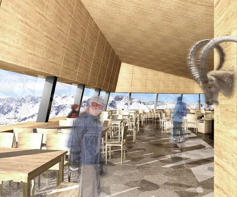 A pre-construction mock-up of the interior (Photo: Tilla Theus)