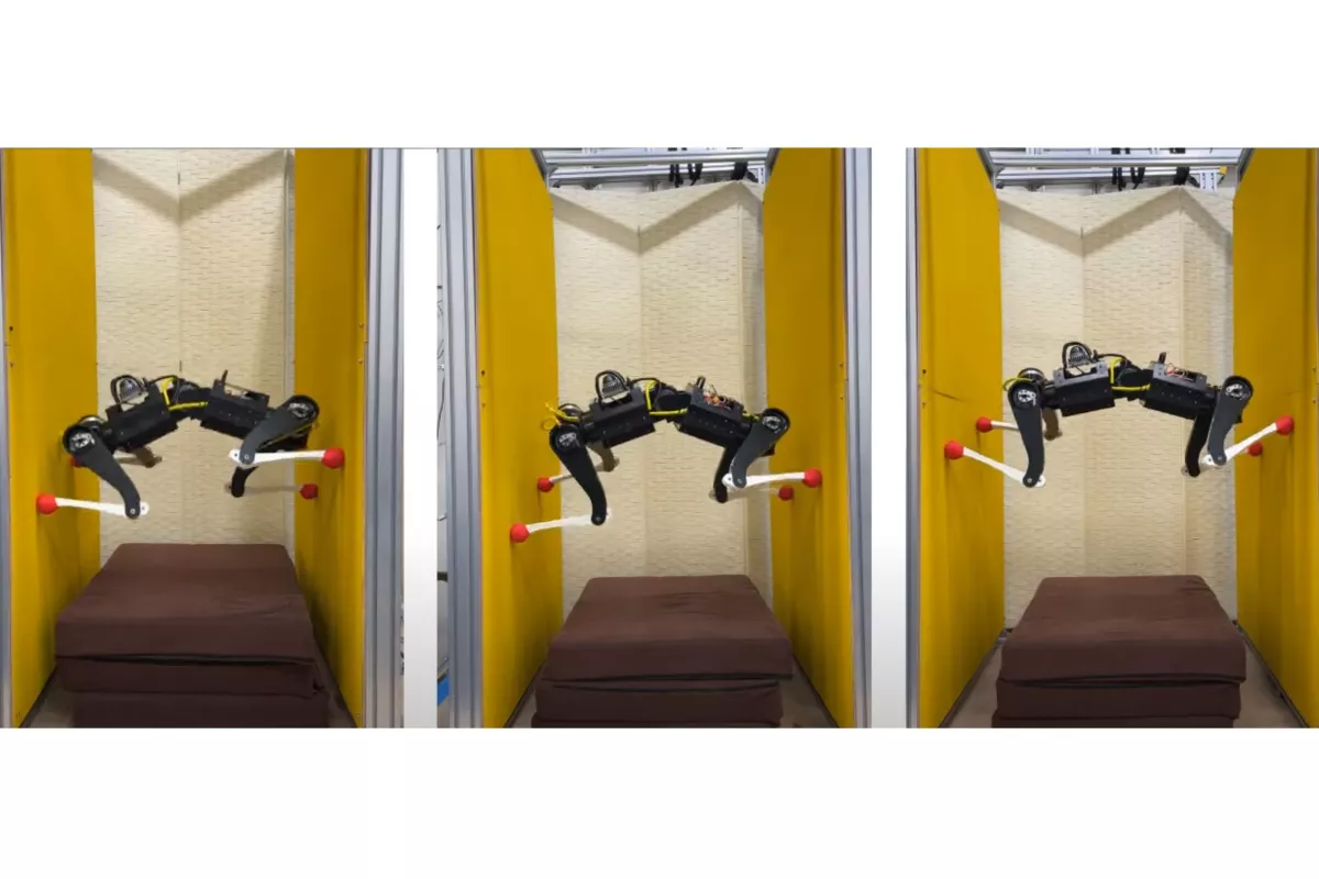 The KLEIYN robodog can ascend chimney-like walls at up to 170 mm per second