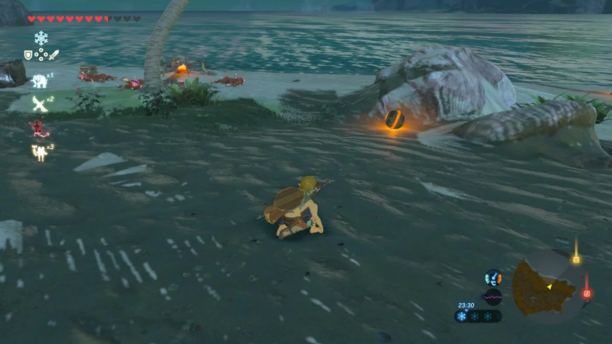 Put the ball down safely before fighting.