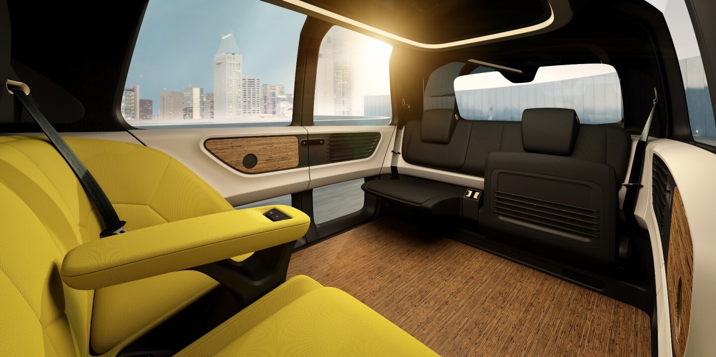 A look at the cabin of the VW Group Sedric