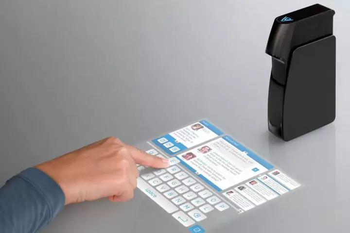 Light Touch transforms a projected image into a virtual 10-inch touch screen