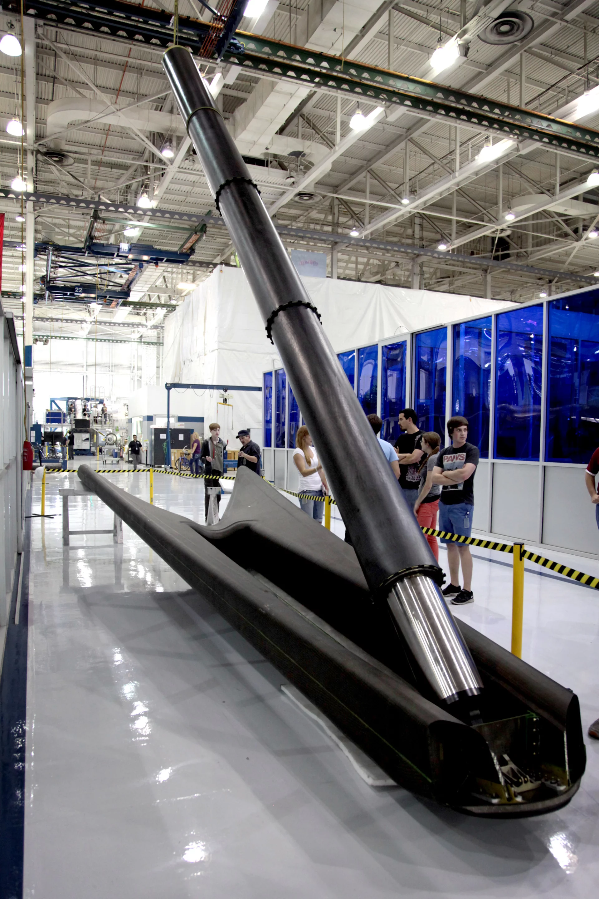 One of the landing legs for the Falcon 9