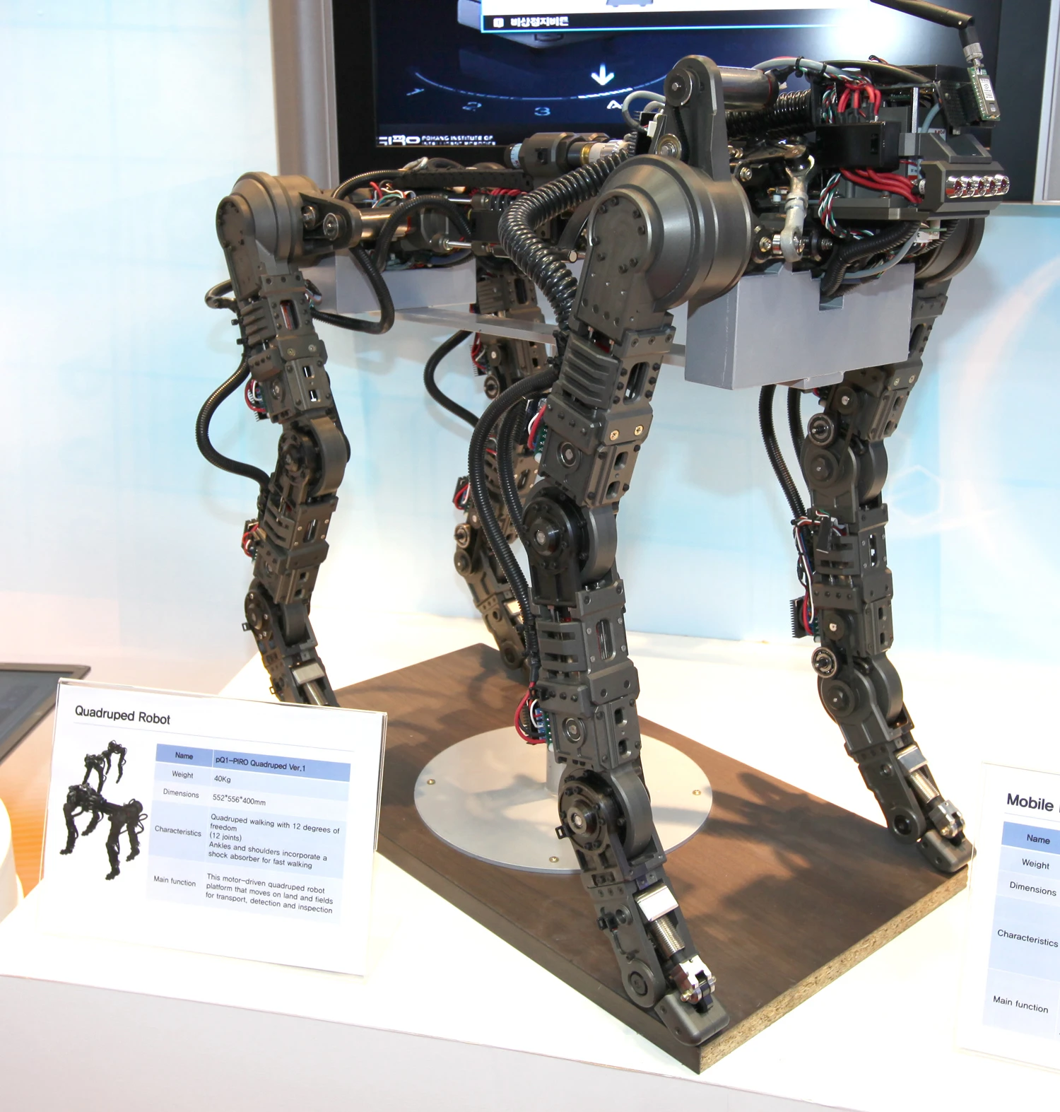 The PIRO Quadruped robot is designed for use as an inspection, detection and transport platform - who knows, maybe we'll all be riding mechanical robot ponies one day.
